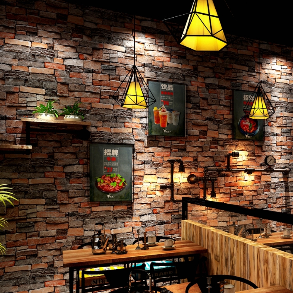 Restaurant Brick Wall - HD Wallpaper 