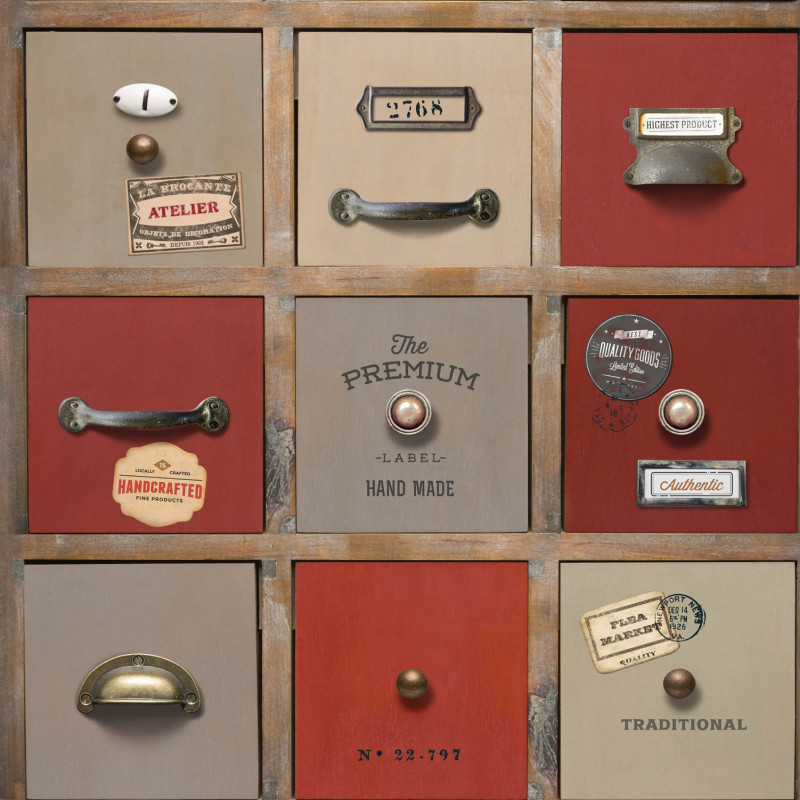 Papier Peint Trompe L Oeil Tiroir - HD Wallpaper 