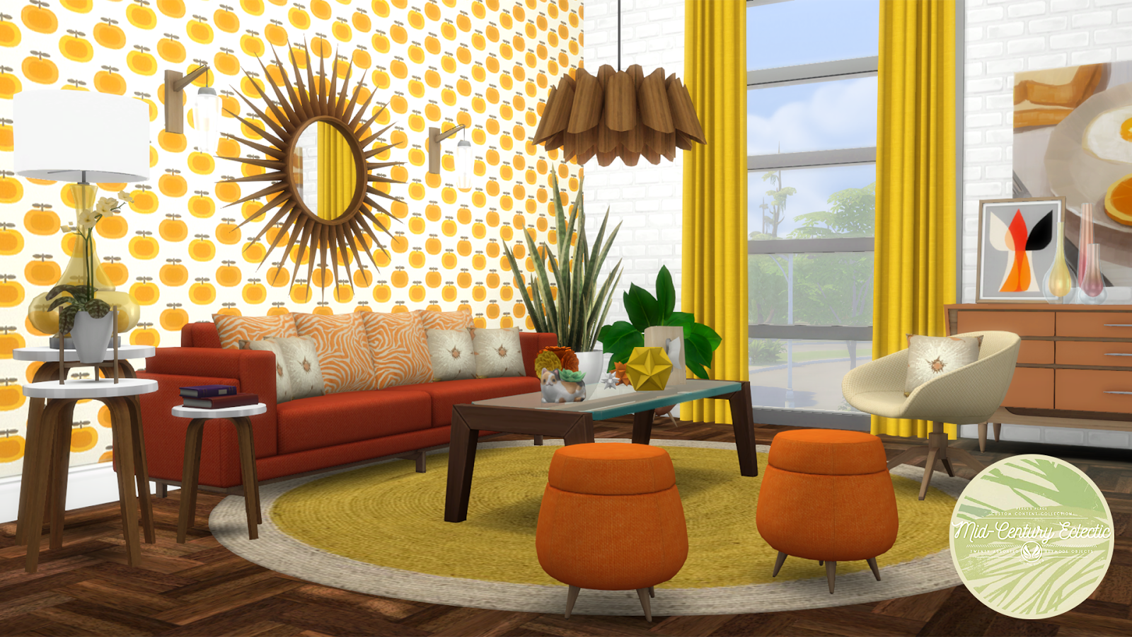 Sims 4 Mid Century Modern Cc - HD Wallpaper 