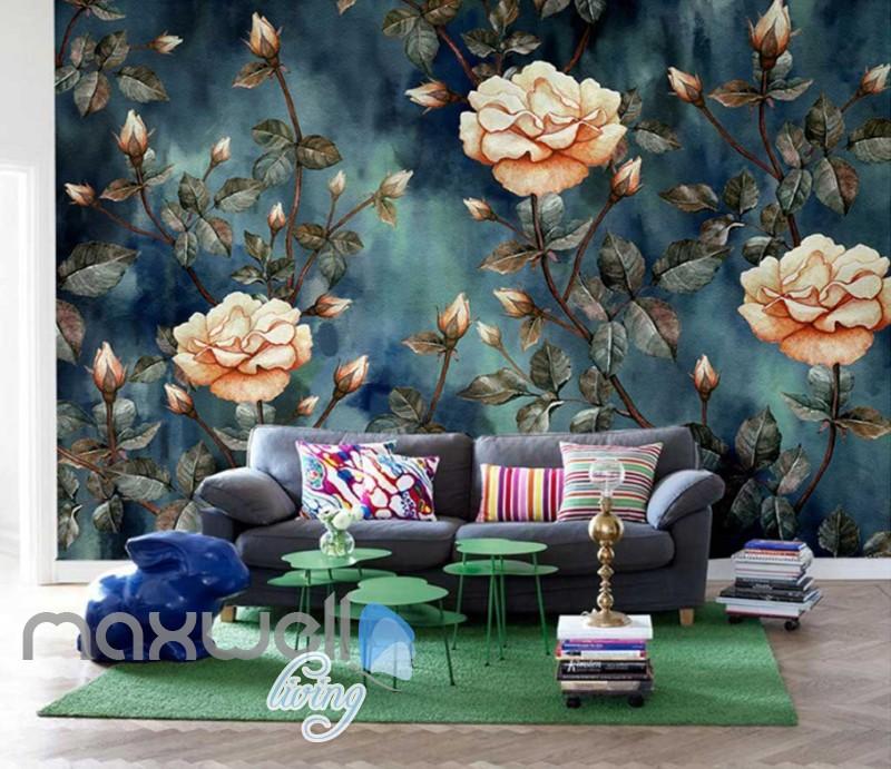 Flowers Vintage Wallpaper - HD Wallpaper 