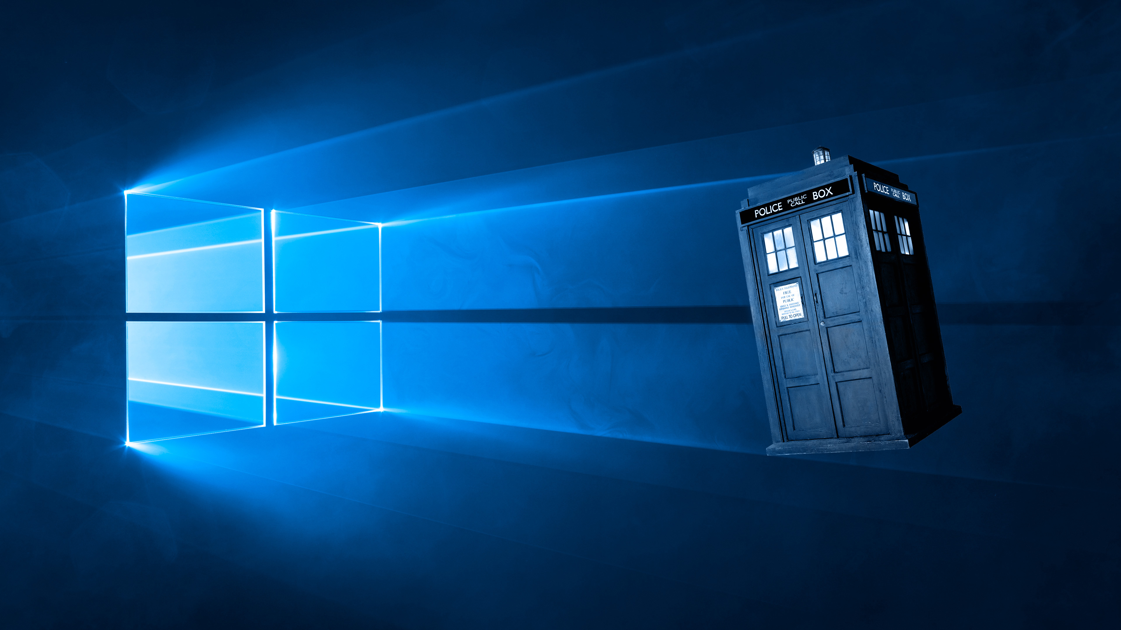 Tardis Background Wallpaper - Doctor Who Windows 10 - HD Wallpaper 