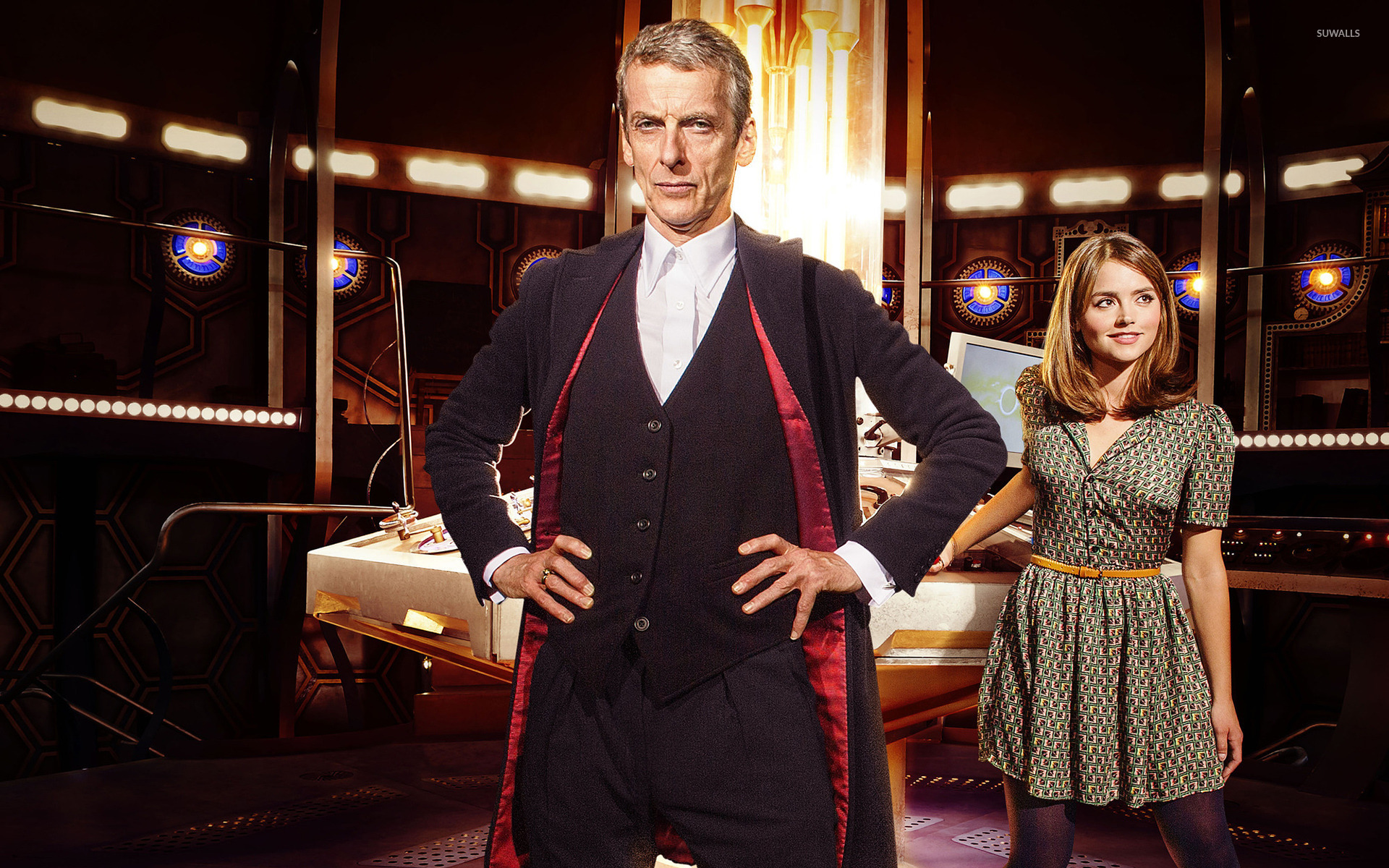 Clara Oswald And 12th Doctor Art - HD Wallpaper 