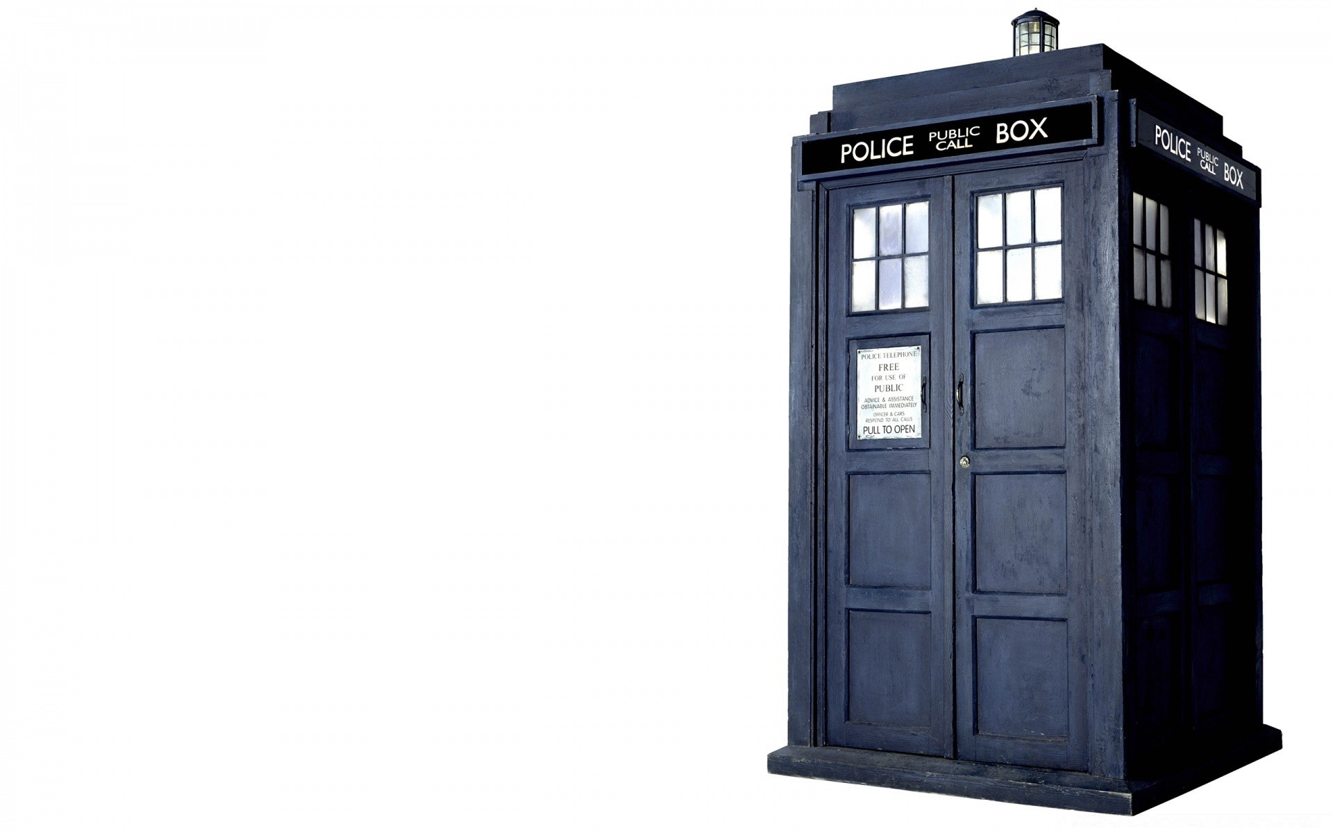 Movies Desktop - Doctor Who Tardis White Background - HD Wallpaper 