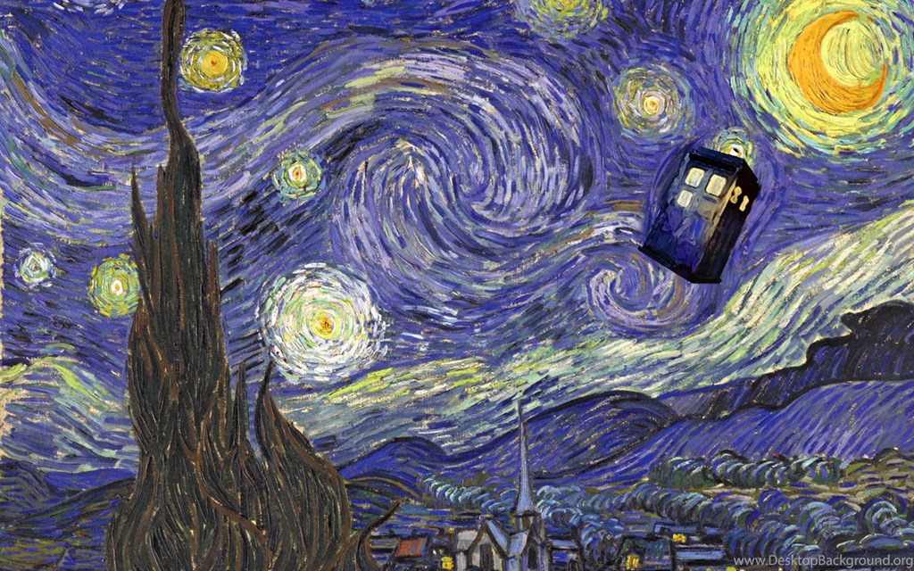 Doctor Who Tardis Wallpapers » Picserio - Tardis Van Gogh - HD Wallpaper 