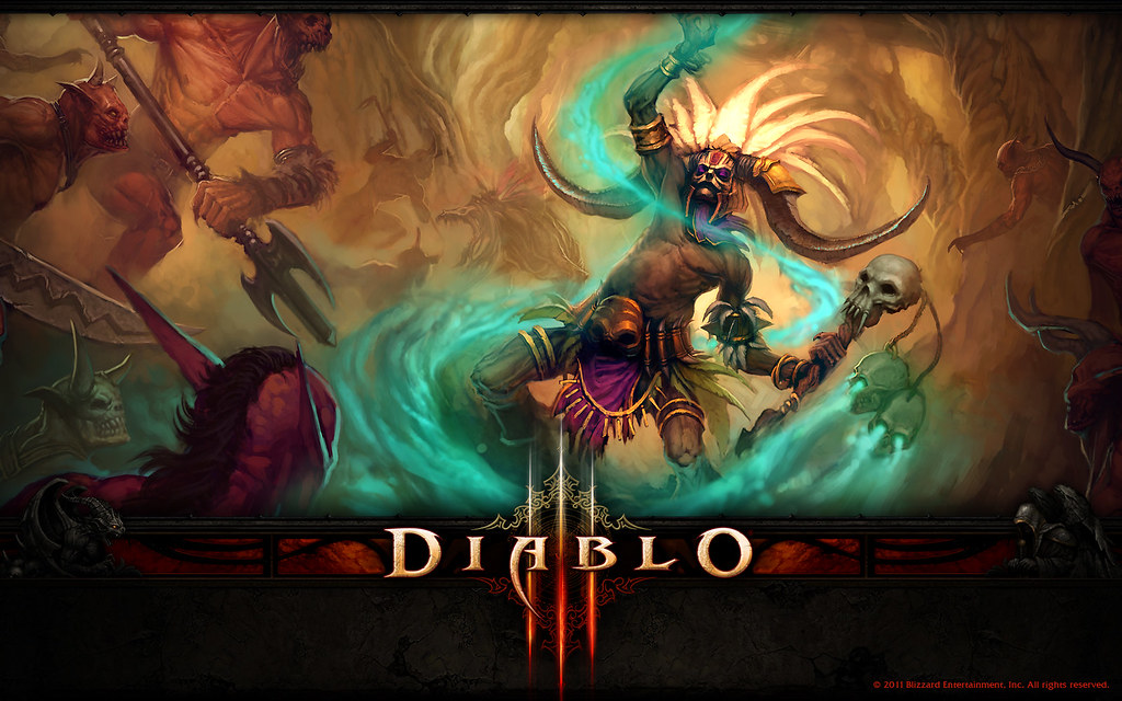 Diablo 3 Wallpaper Witch Doctor - HD Wallpaper 