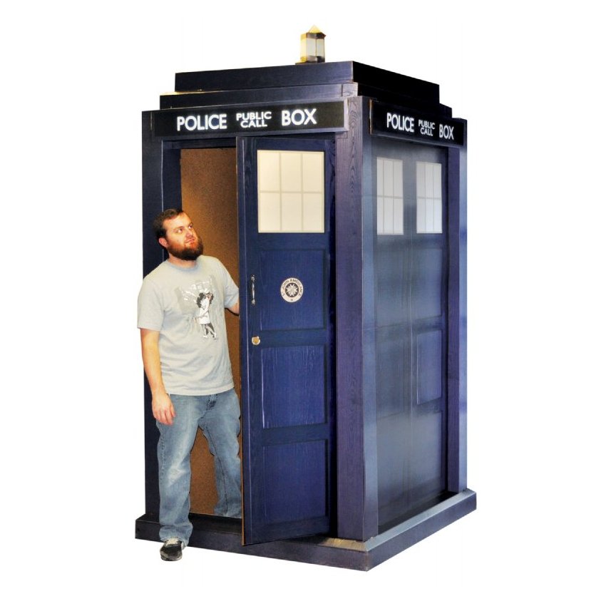 Life Size Cardboard Tardis - HD Wallpaper 