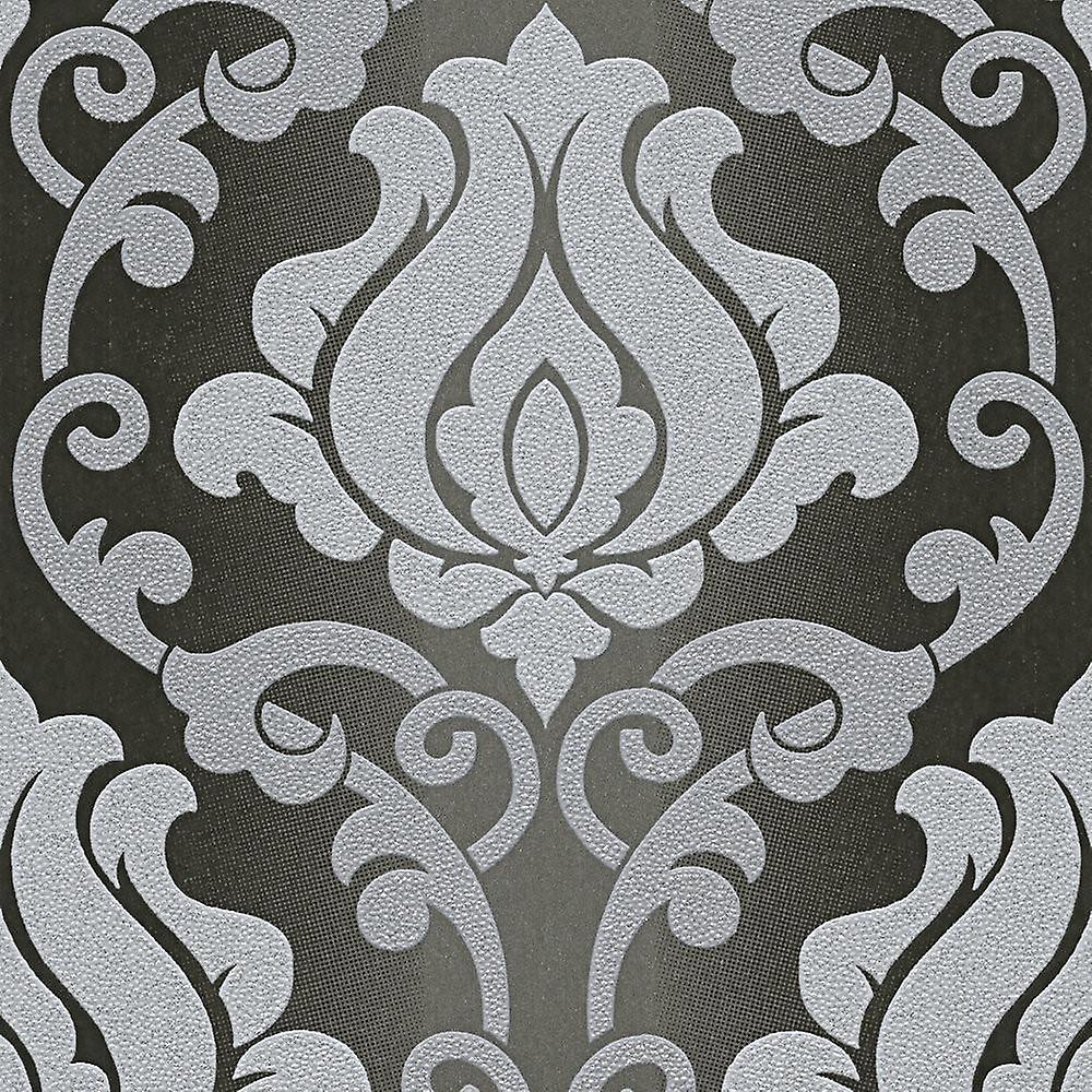 Black Grey Damask Glitter Wallpaper Sparkle Textured - 34860 4 - HD Wallpaper 