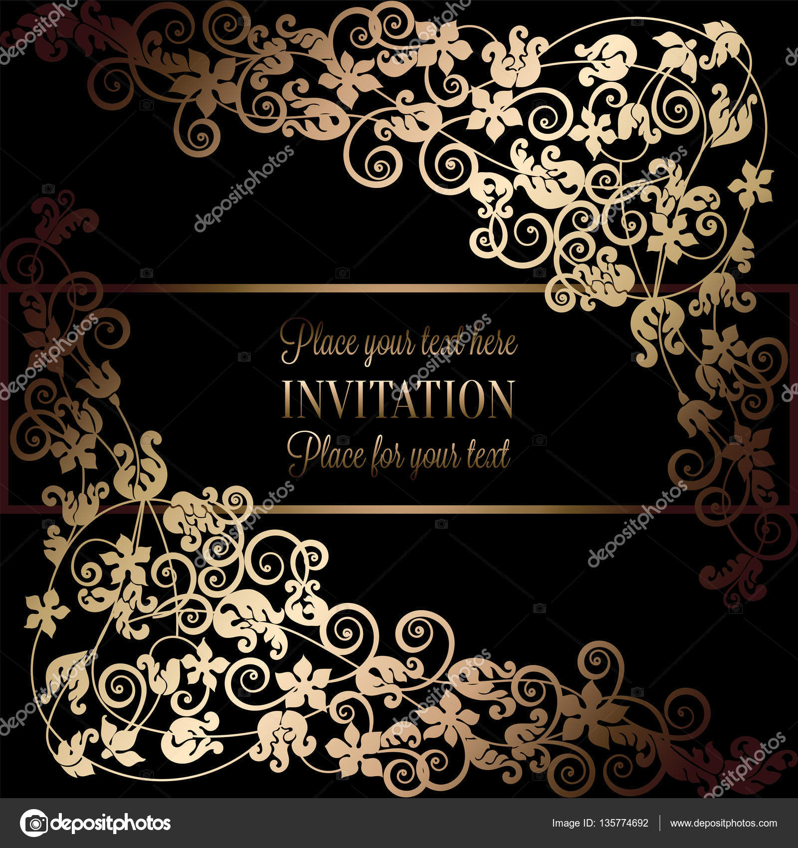 Gold Vintage Vector Floral Background - HD Wallpaper 