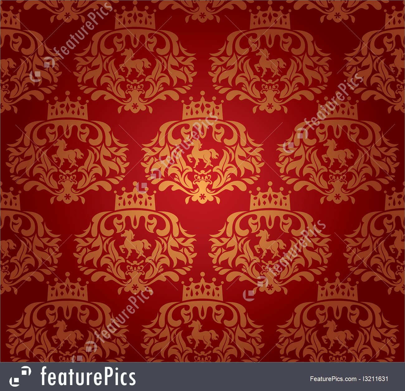Abstract Seamless Damask Wallpaper Vector Illustration - Damask - HD Wallpaper 