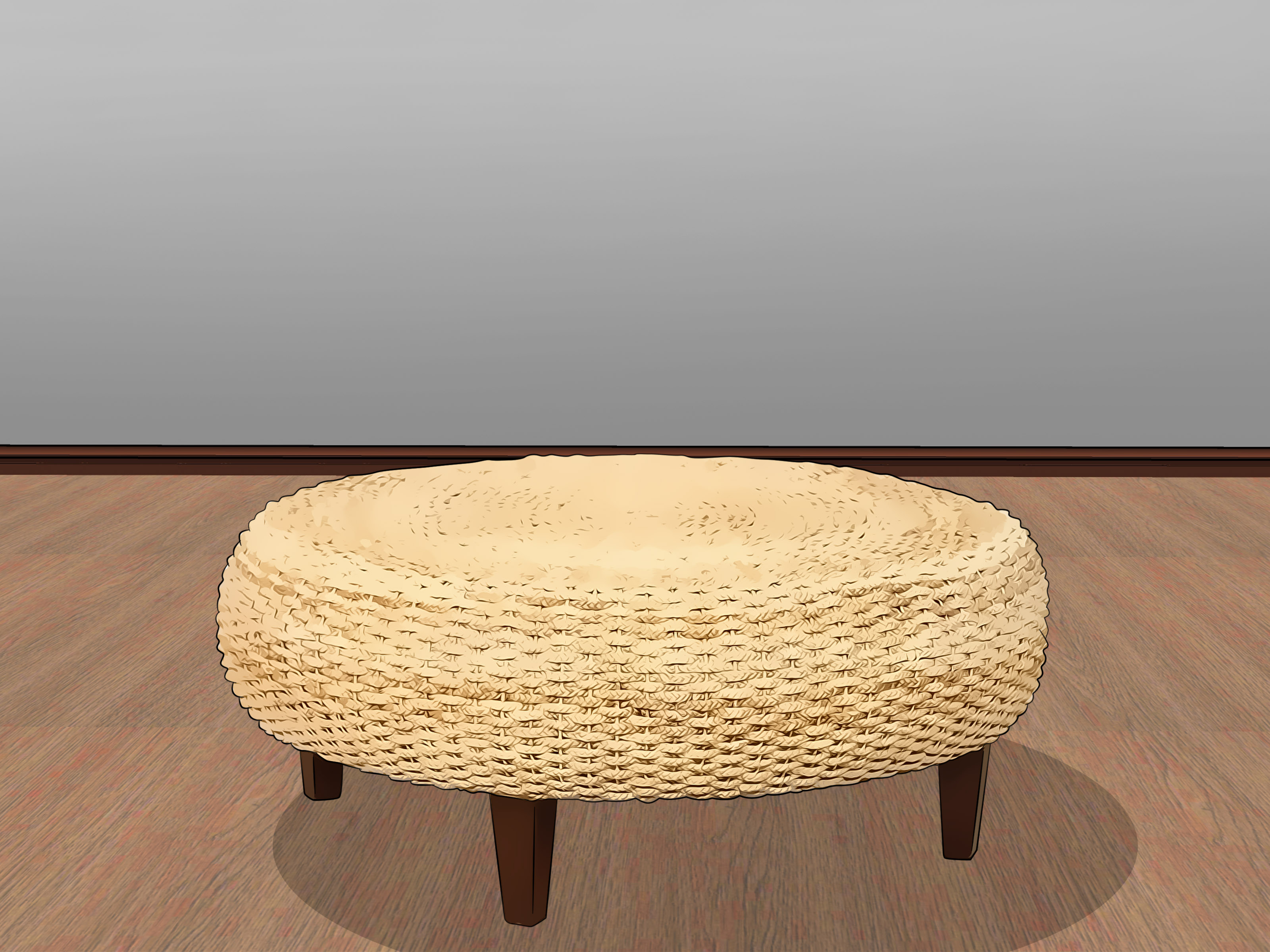 Image Titled Decorate Grey Walls Step - Coffee Table - HD Wallpaper 