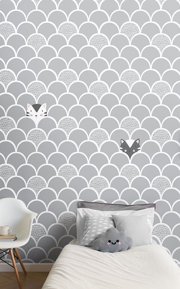 Nursery Wallpaper Grey - HD Wallpaper 