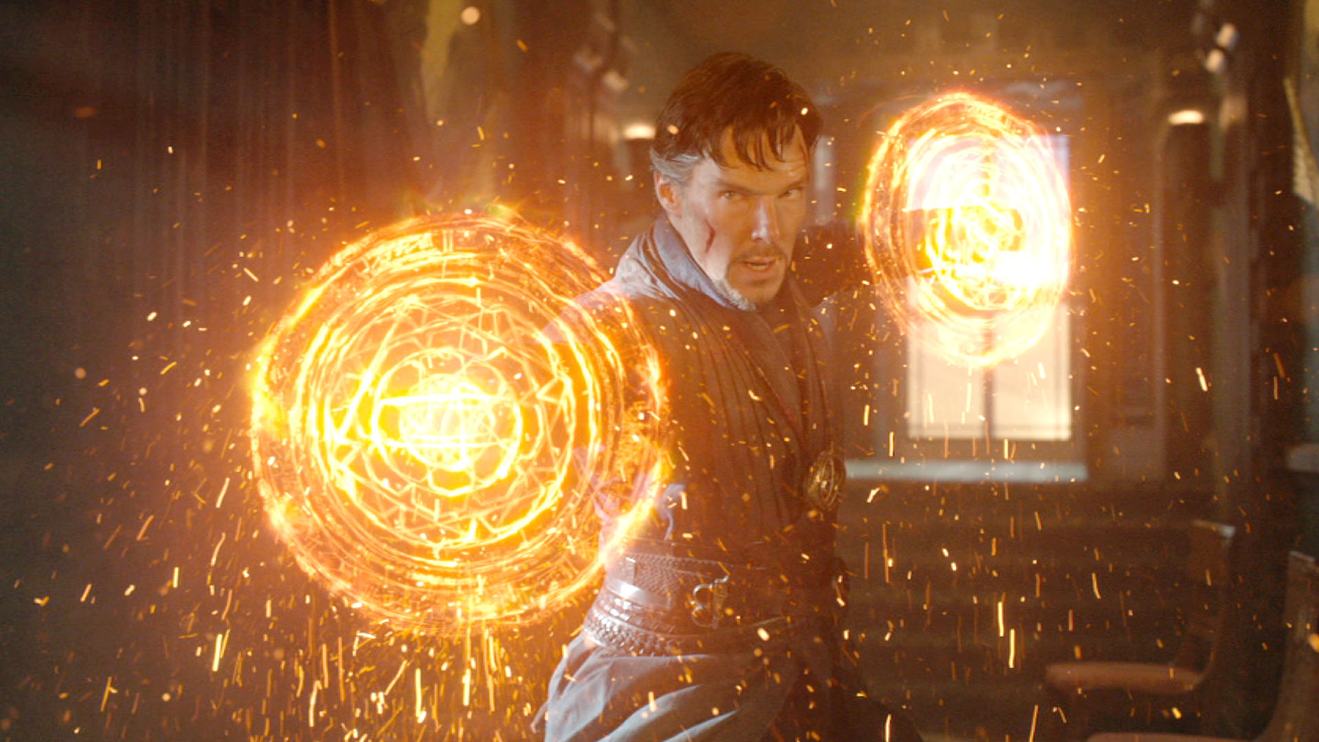 Doctor Strange Cumberbatch - Doctor Strange Magic Circle - HD Wallpaper 