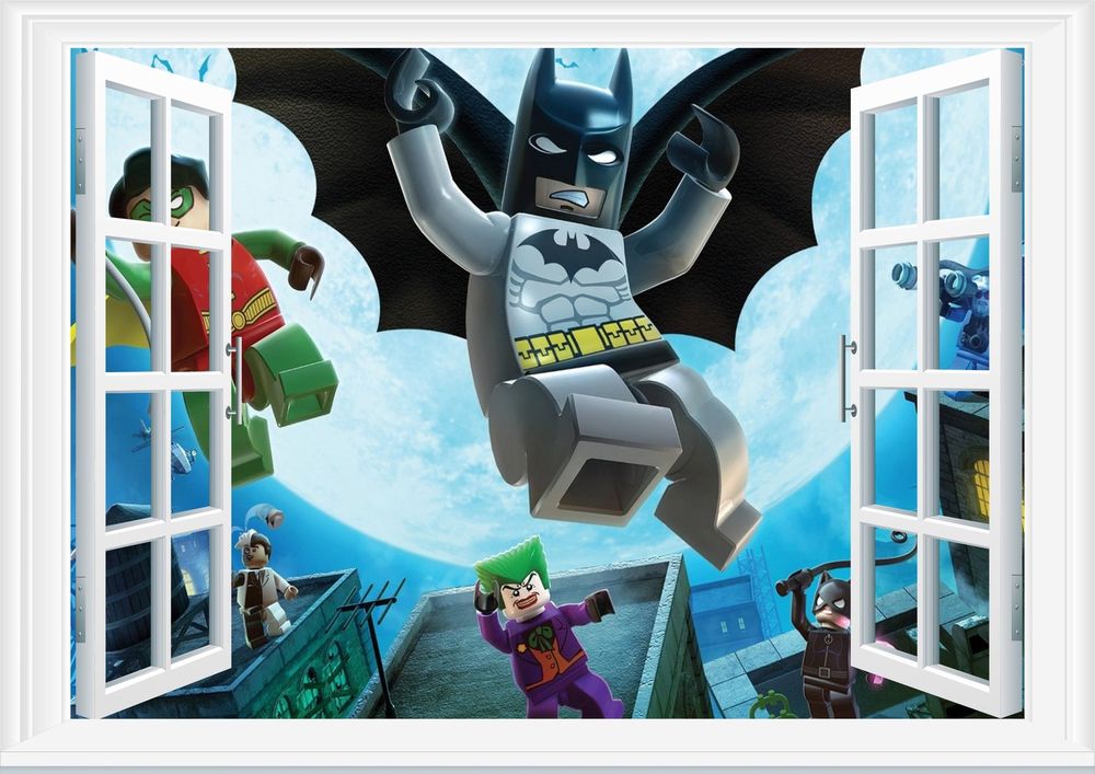Batman Lego Cartoon - HD Wallpaper 
