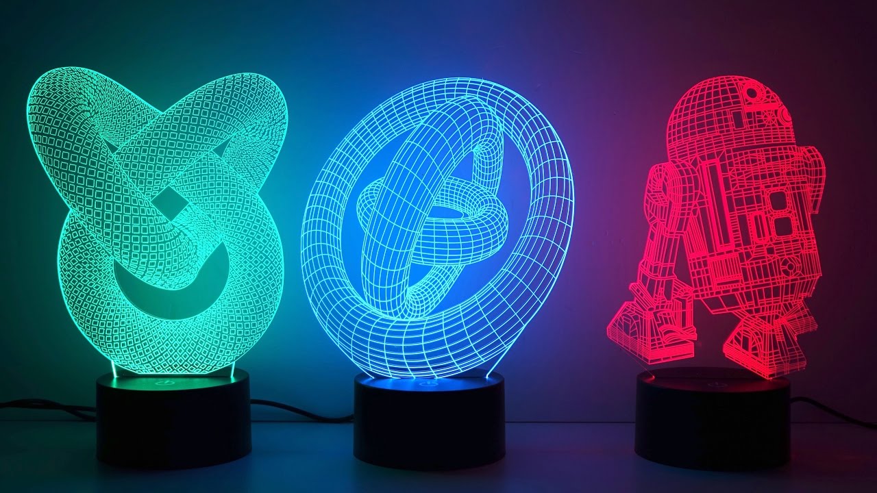 3d Led Lamps - HD Wallpaper 