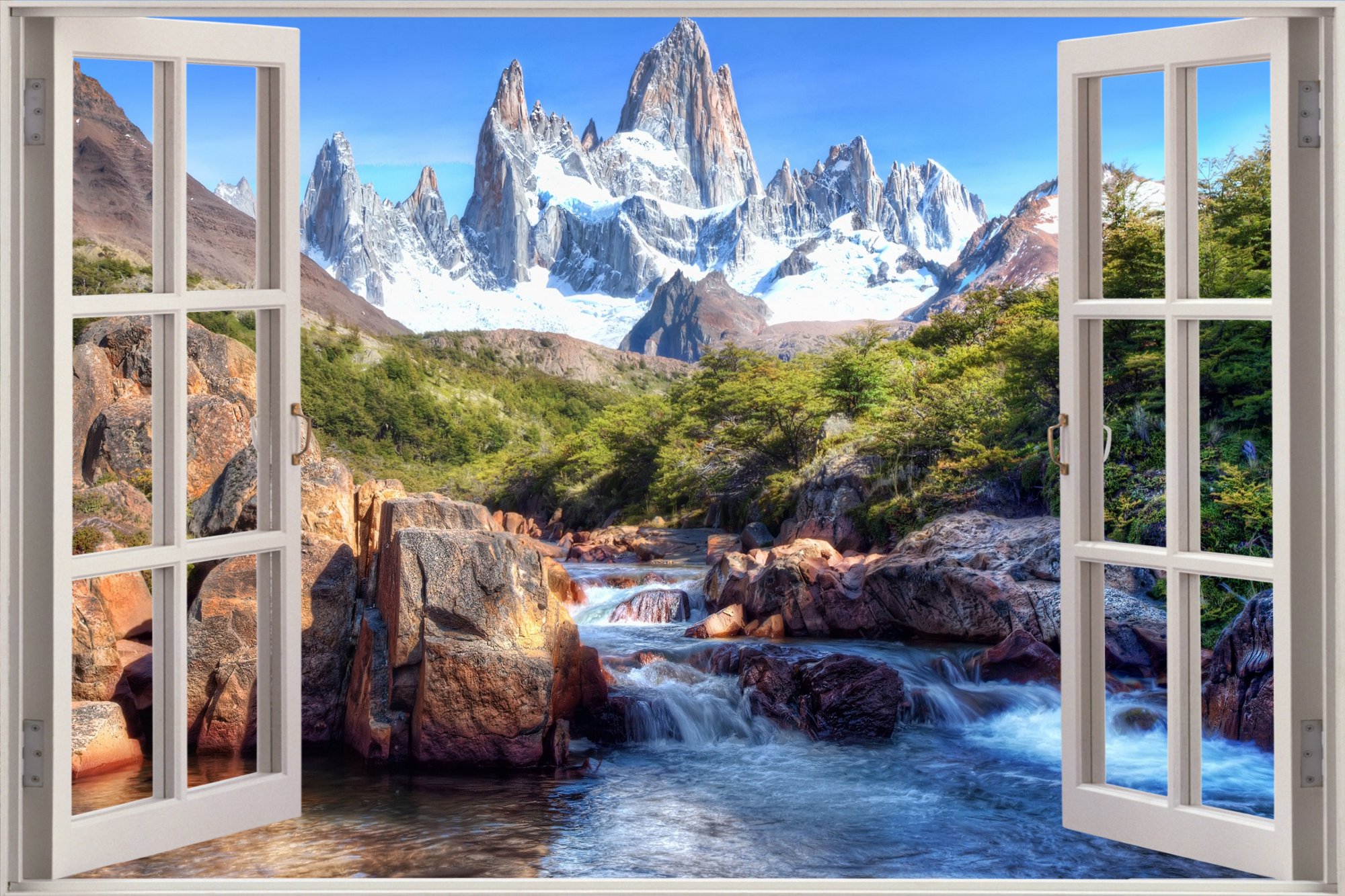 264 2647226 ebay 3d wallpaper mountain view through window