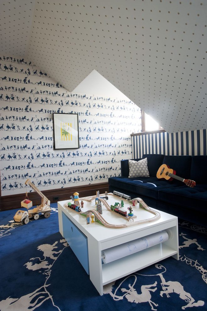 New York Cole And Sons Woods Wallpaper Kids Traditional - Interior Design - HD Wallpaper 