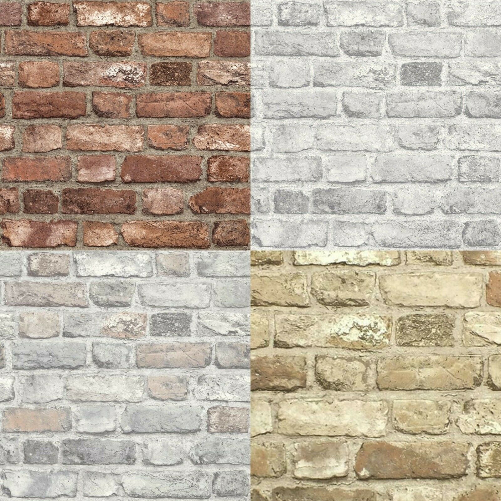 Brick Effect Wall Paper - HD Wallpaper 