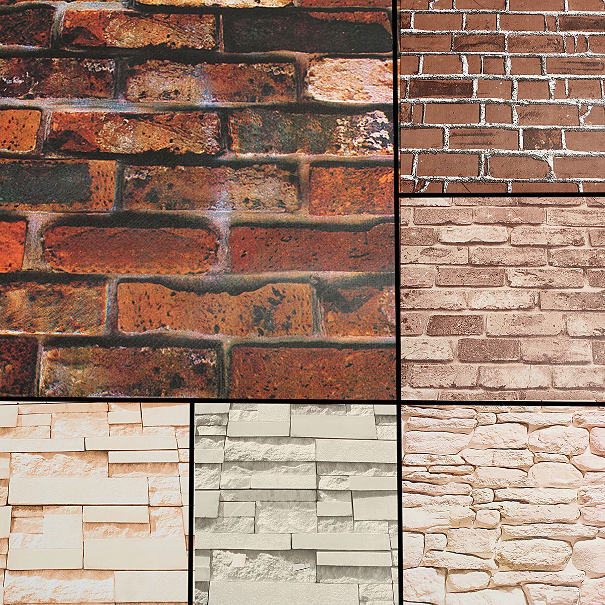 Adhesive Wall Paper Bricks Design - HD Wallpaper 