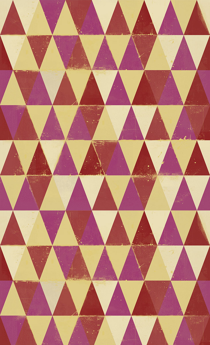 Circus Pattern Wallpaper Mindthegap Red/pink/yellow - Getty Villa - HD Wallpaper 