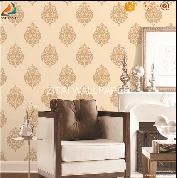 3d Commercial Cheap Washable Acrylic Coated Italian - Barok Licht Groen - HD Wallpaper 