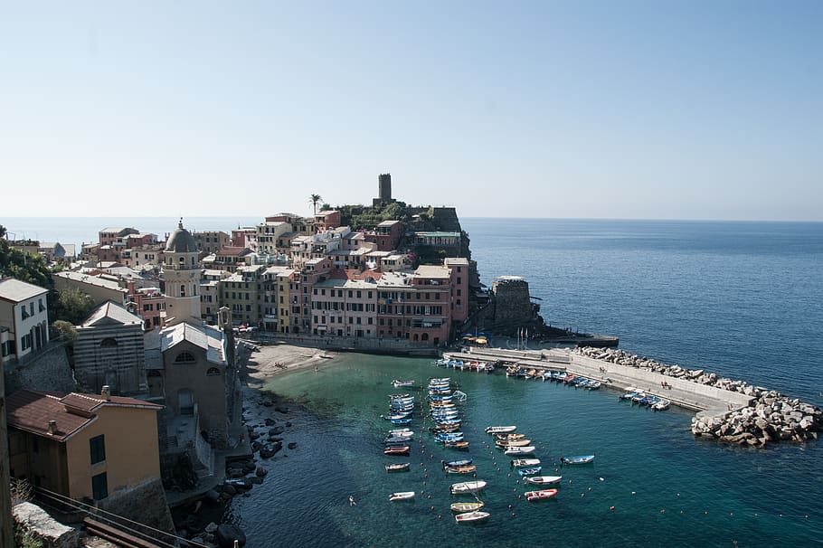 Italy, Vernazza, Cinqueterre, Italien, Urlaub, Holidays, - Vernazza - HD Wallpaper 