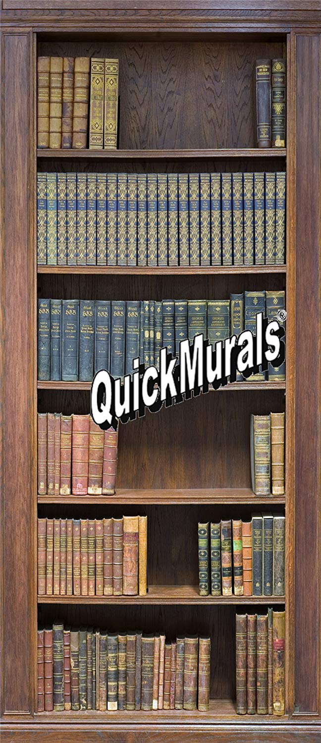 Bookshelf Wallpaper Mural - HD Wallpaper 
