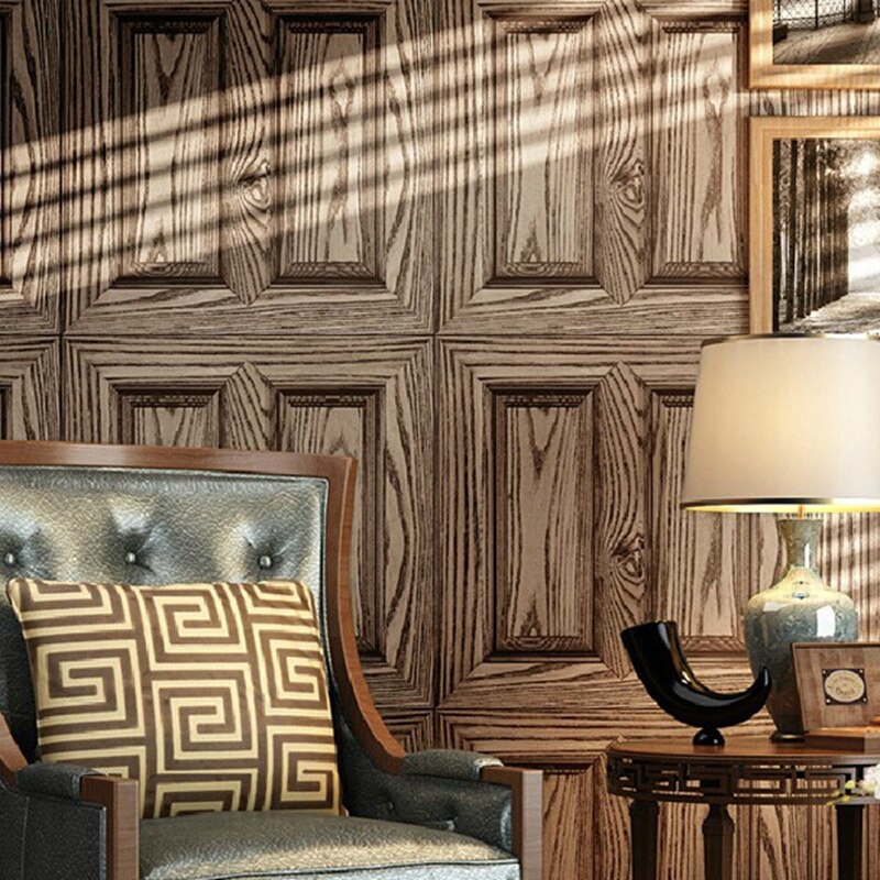 Panelling Wallpaper Brown - HD Wallpaper 