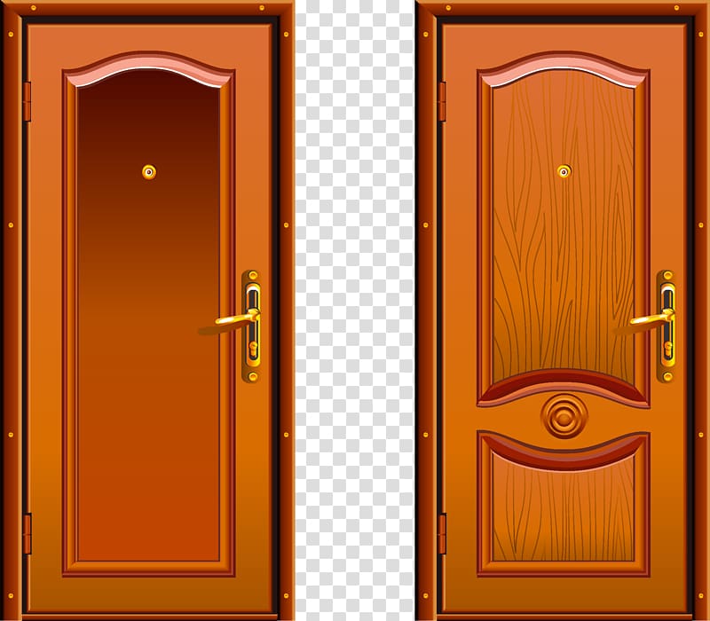 Two Brown Wooden Doors Illustration, Door Window Wood - House Door Picture  Download - 800x700 Wallpaper 