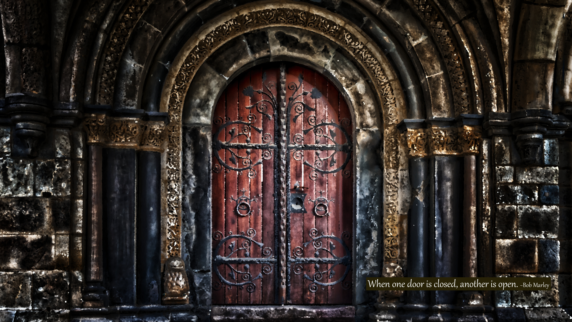 Closed Door - HD Wallpaper 