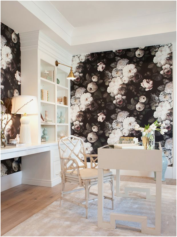 Dark Floral Wallpaper Ellie Cashman Design Floral Wallpaper - Dark Floral  Wallpaper Bedroom - 620x829 Wallpaper 