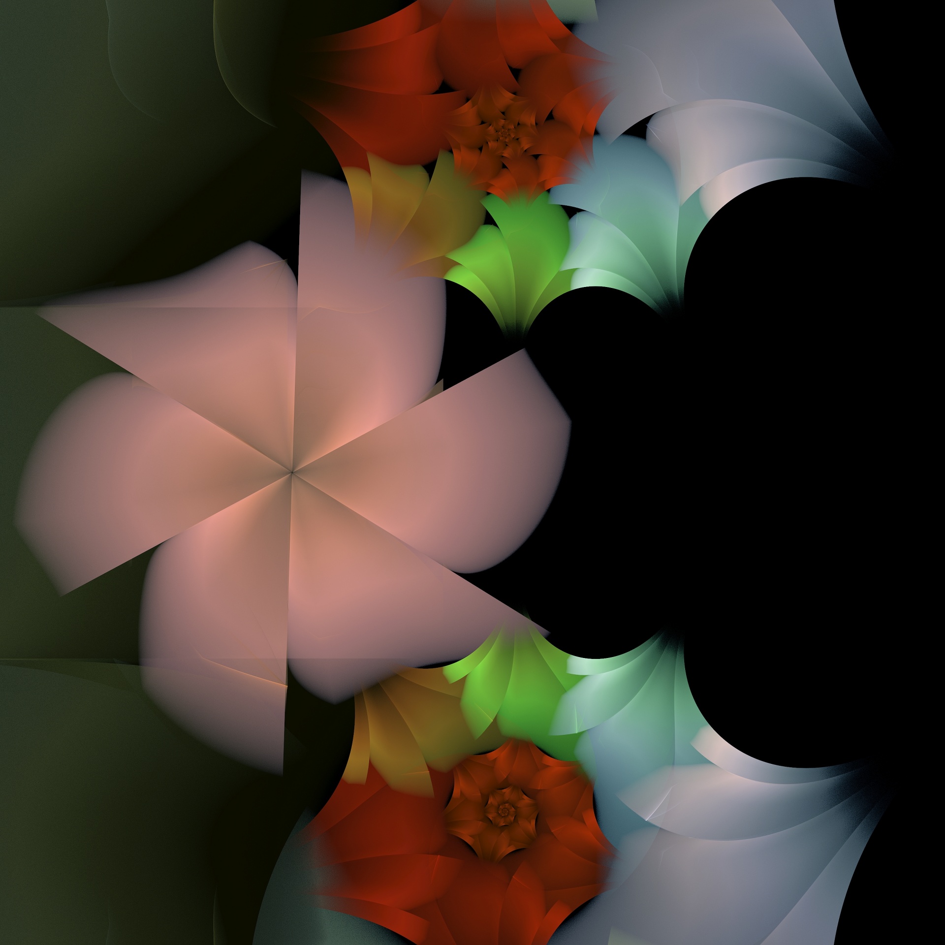 Wallpaper Red Flowers Free Photo - Origami - HD Wallpaper 