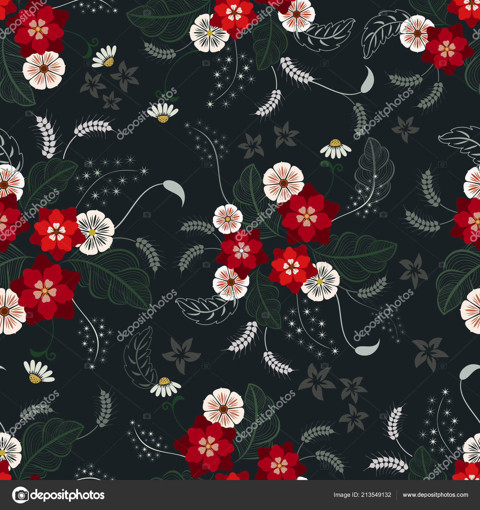 Floral Black Background - HD Wallpaper 