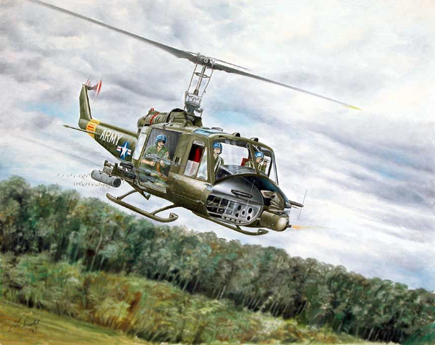 Huey Gunship - HD Wallpaper 