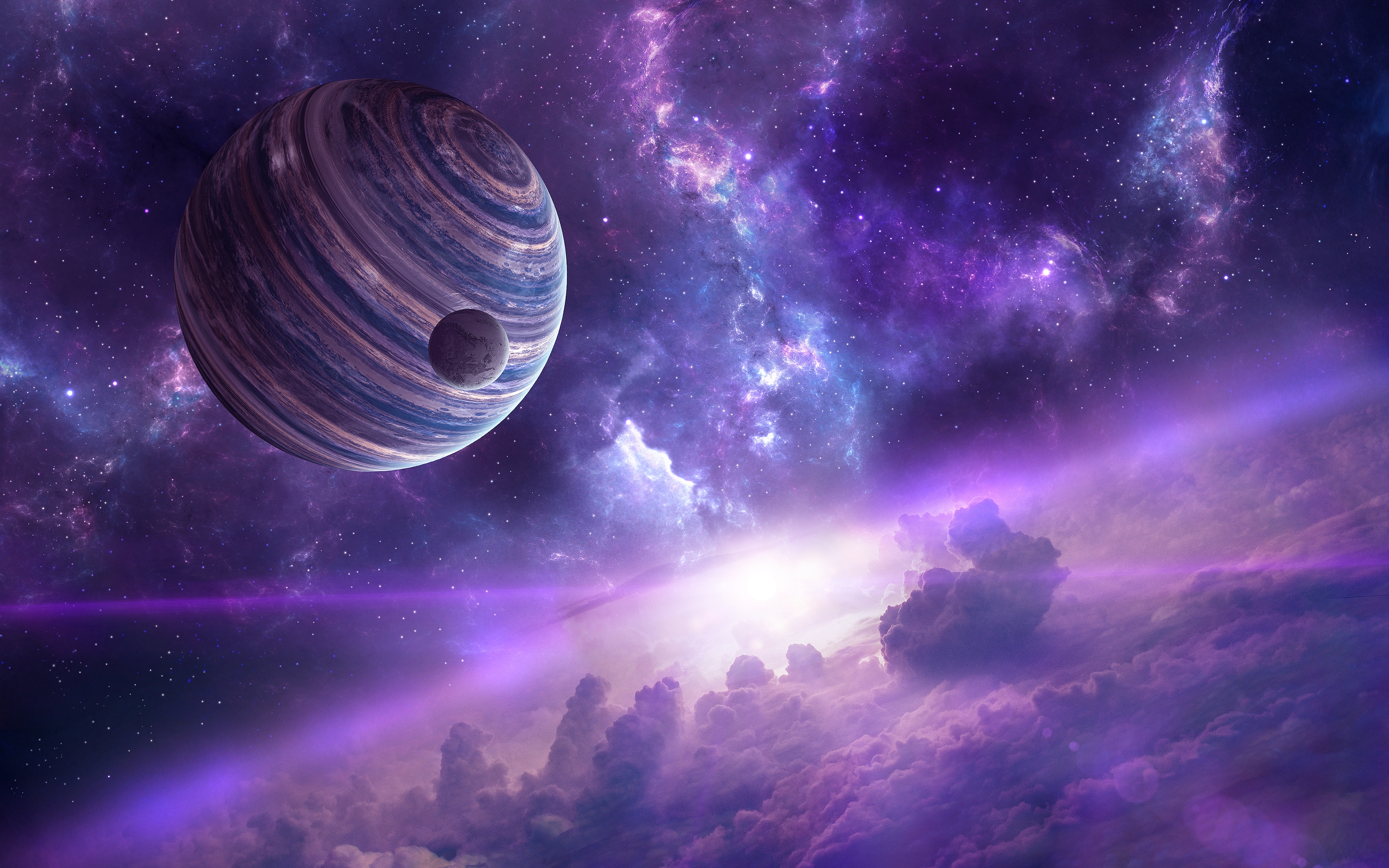 Planet Space Background - HD Wallpaper 