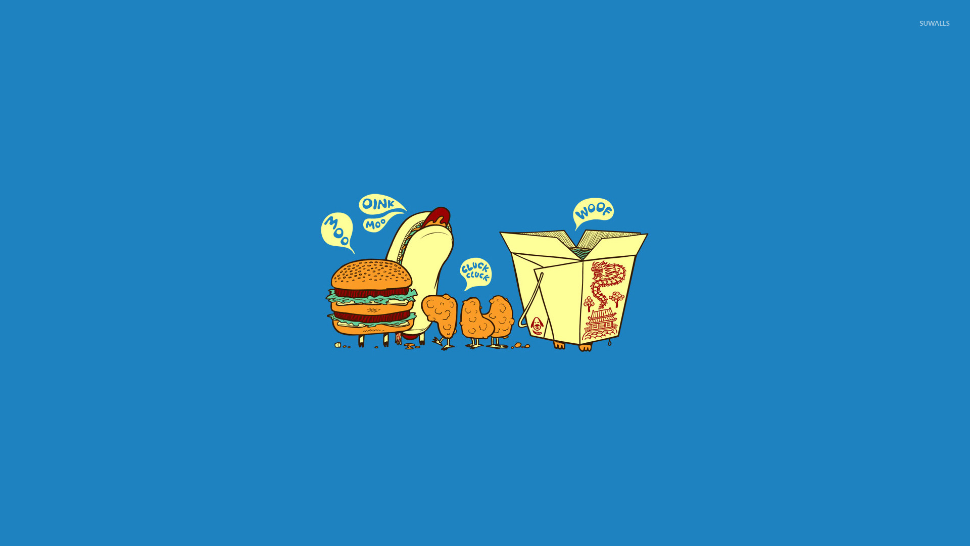 Food Wallpaper Funny - HD Wallpaper 