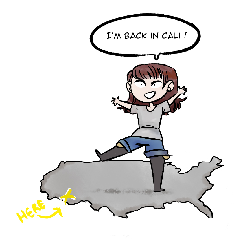 Back In California - Cartoon - HD Wallpaper 