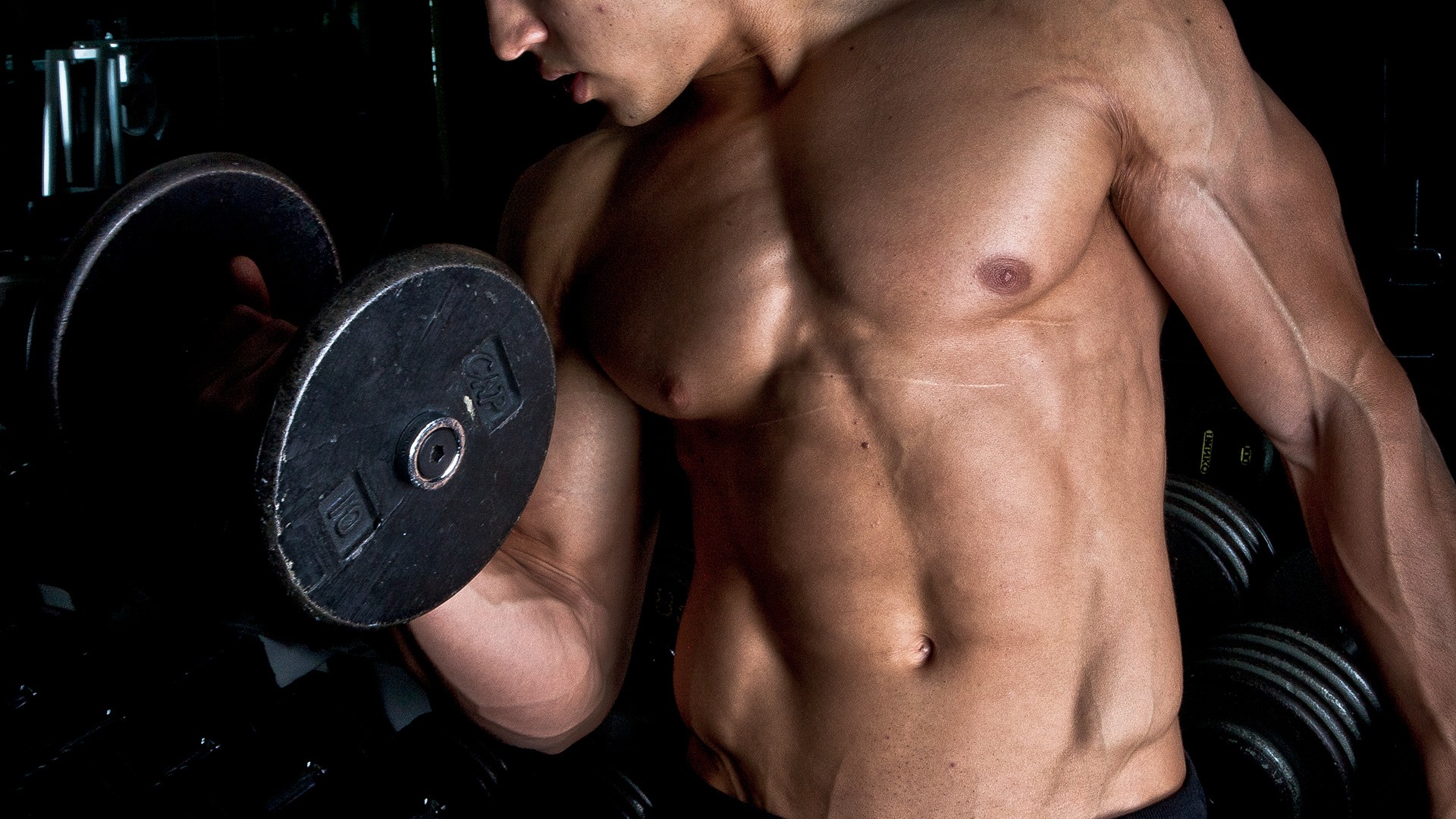 Male Fitness Model Photoshoot Gym - HD Wallpaper 