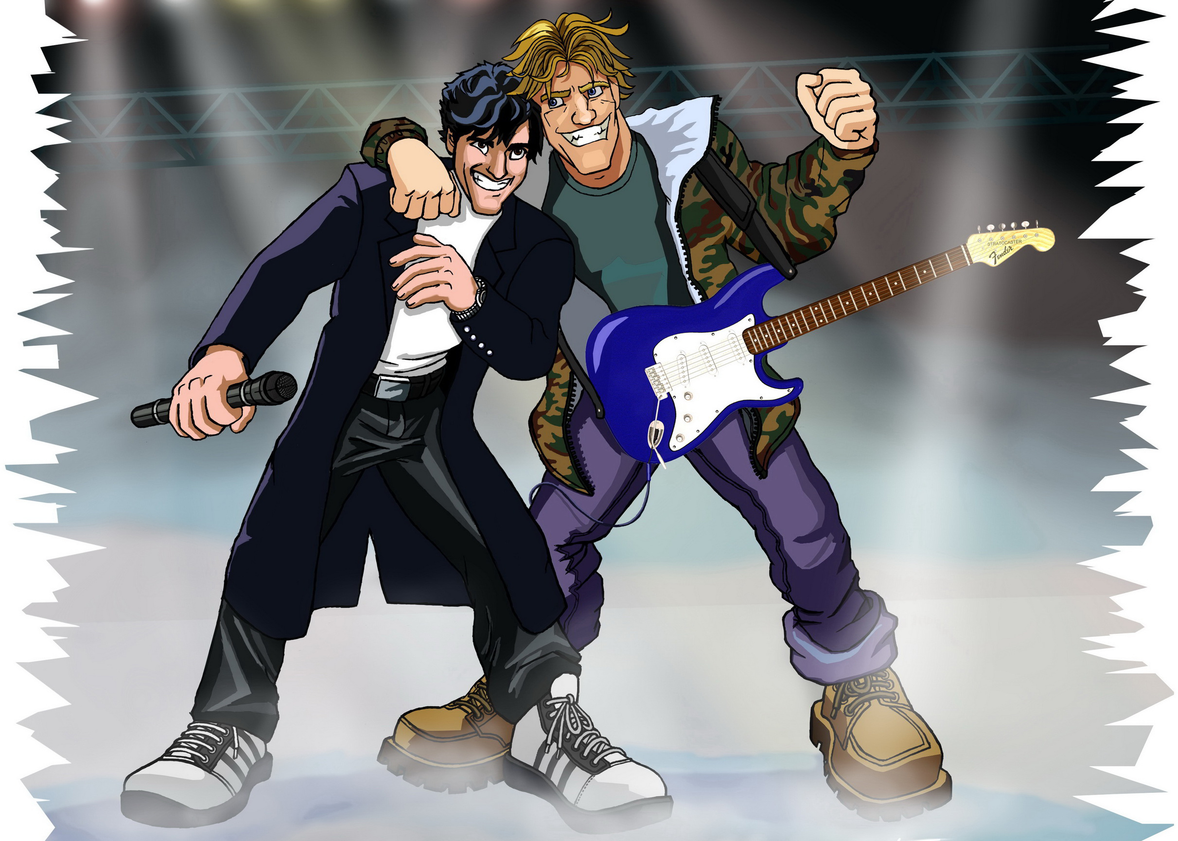 Wallpaper Of Modern Talking, Арт, Дитер Болен, Томас - Modern Talking Fan Art - HD Wallpaper 