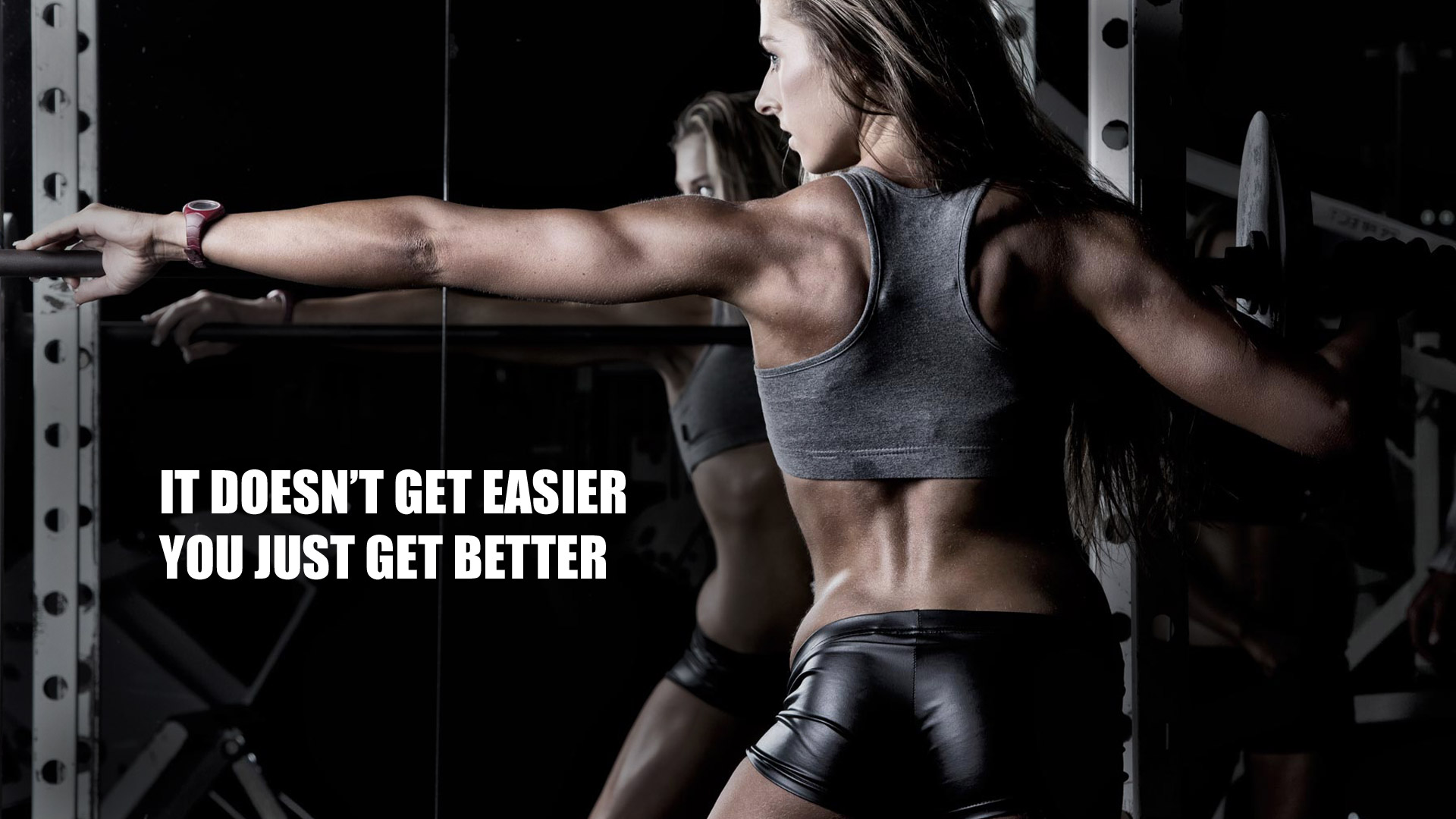 Gym Motivation Wallpaper Female - HD Wallpaper 