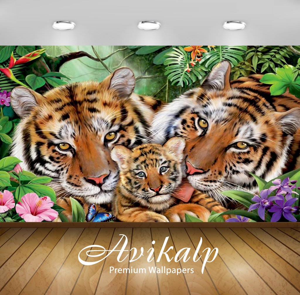Tiger Love - HD Wallpaper 