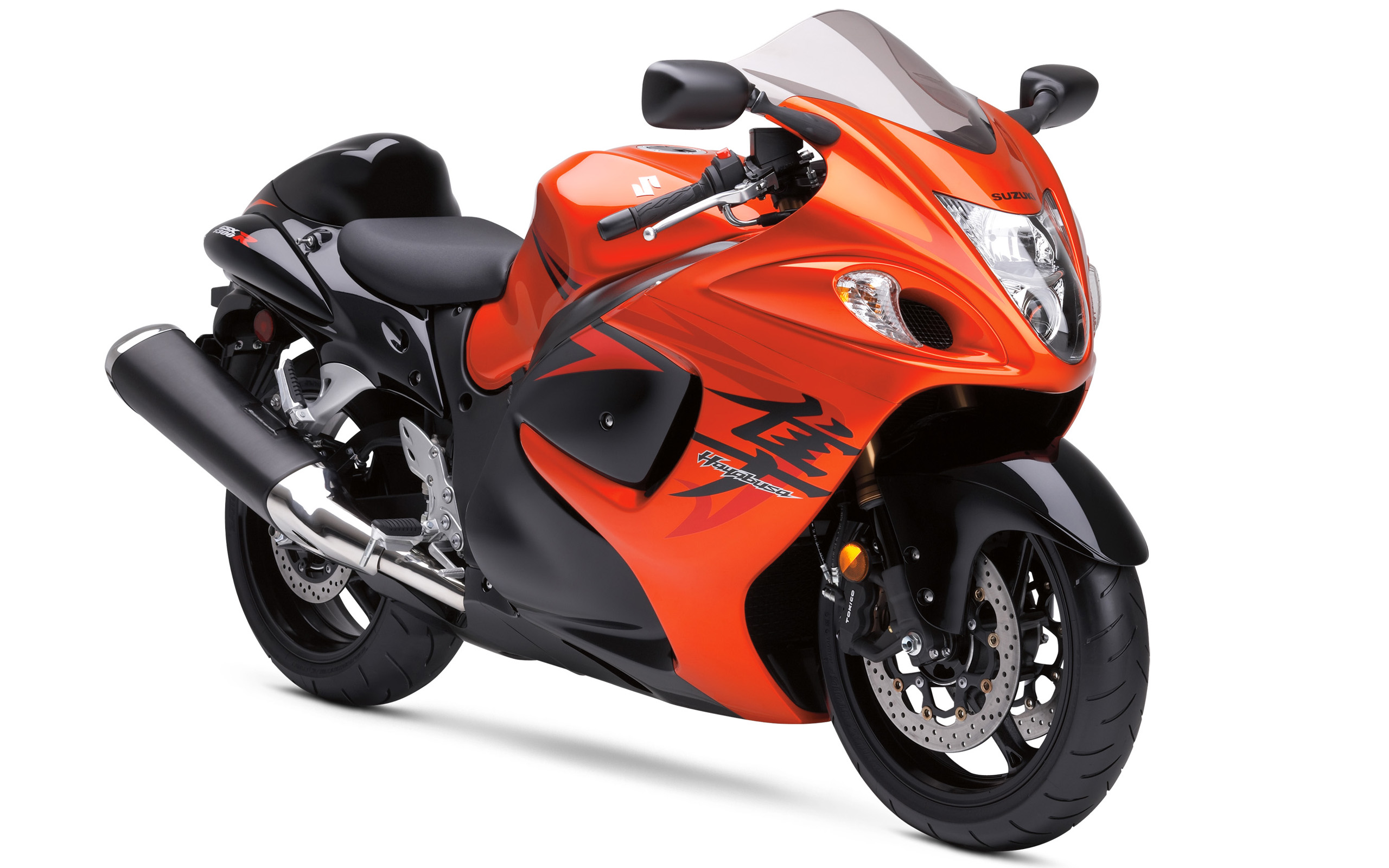 Suzuki Hayabusa Orange Bike - Suzuki Hayabusa 2008 - HD Wallpaper 