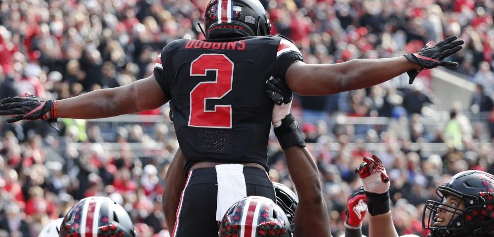 Jk Dobbins Black Jersey - HD Wallpaper 