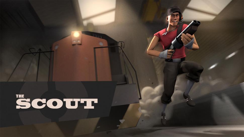 Team Fortress Scout Hd Wallpaper,video Games Hd Wallpaper,team - Team Fortress 2 Scout - HD Wallpaper 