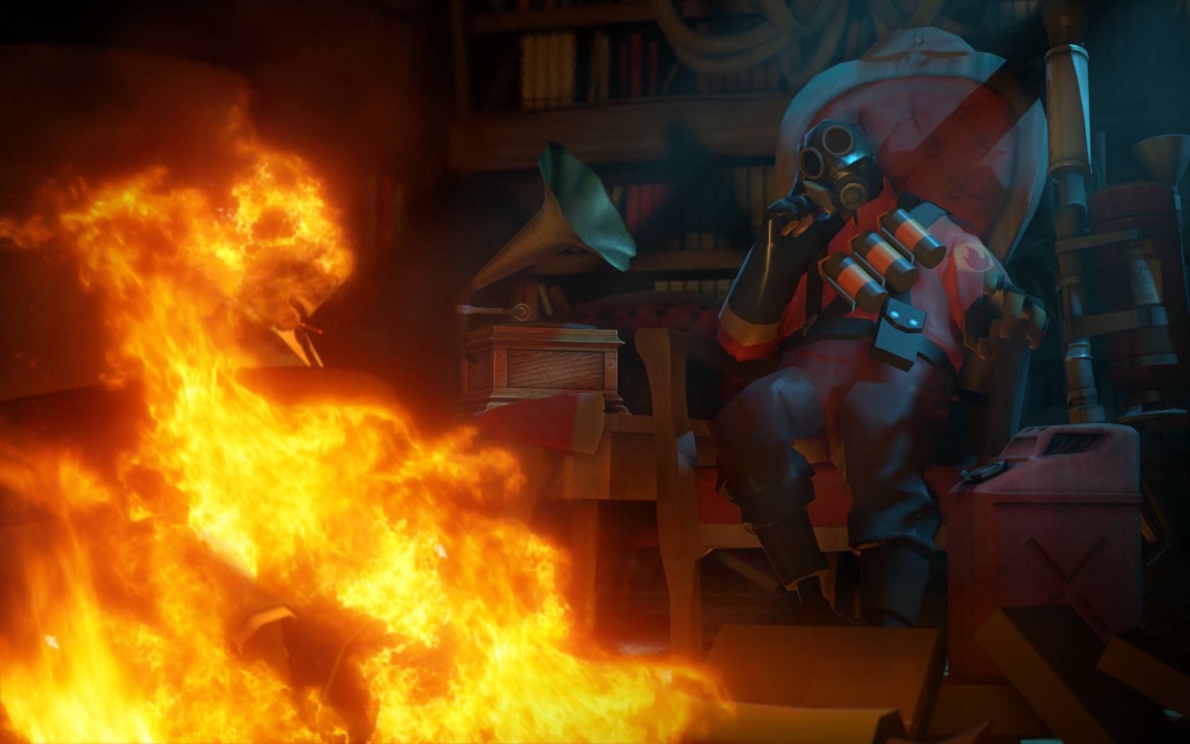 Team Fortress 2 Wallpaper Pyro - HD Wallpaper 