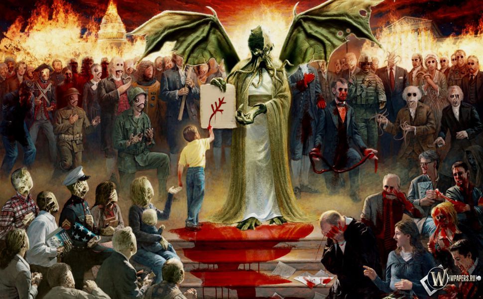 Cthulhu Jesus - HD Wallpaper 