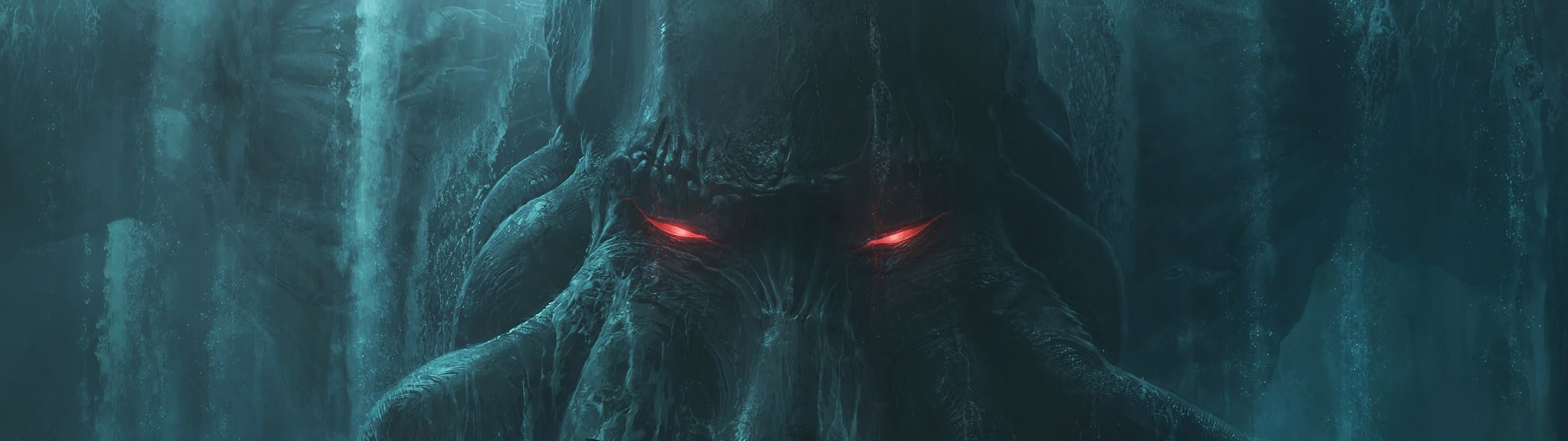 Fantasy, Monster, Cthulhu, 4k, - Darkness - HD Wallpaper 