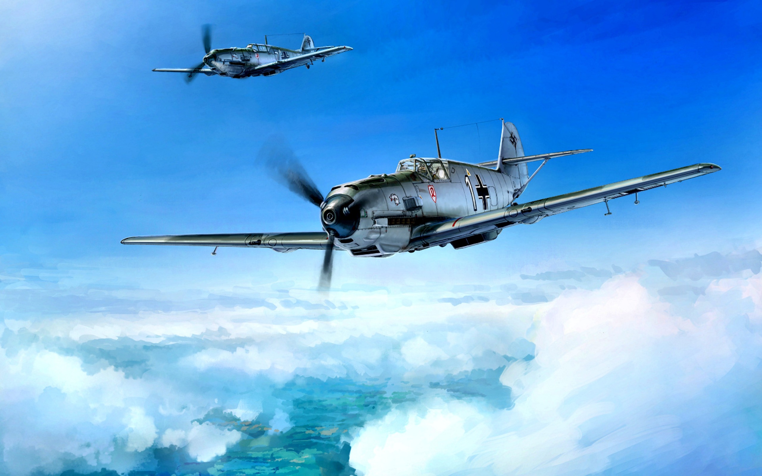 Messerschmitt Bf109, German Fighter, World War Ii, - Bf109 - HD Wallpaper 
