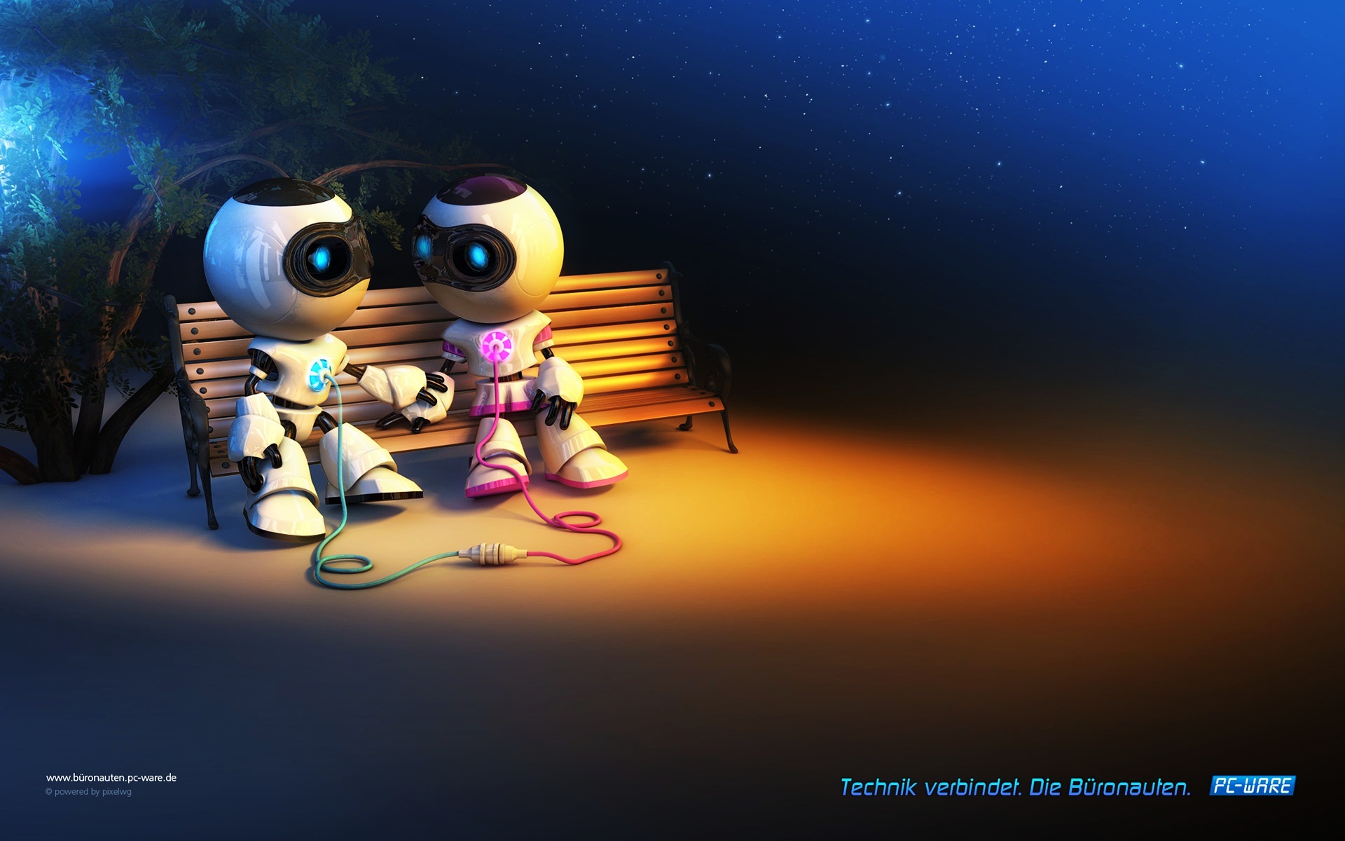 Robotic Love - Hd Wallpapers Creative Graphics - HD Wallpaper 