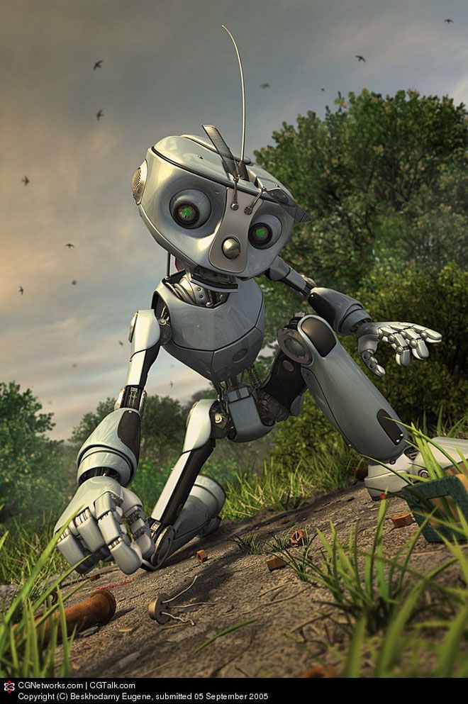 Cute Robot 3d Character - HD Wallpaper 