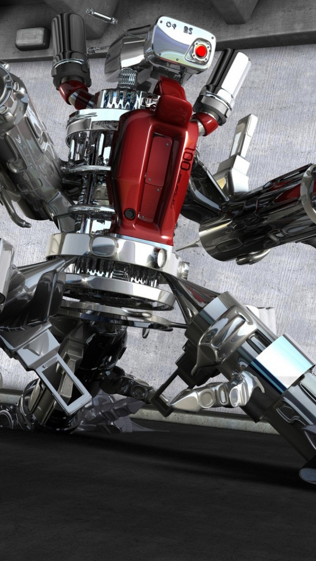 Robot Drawing - HD Wallpaper 